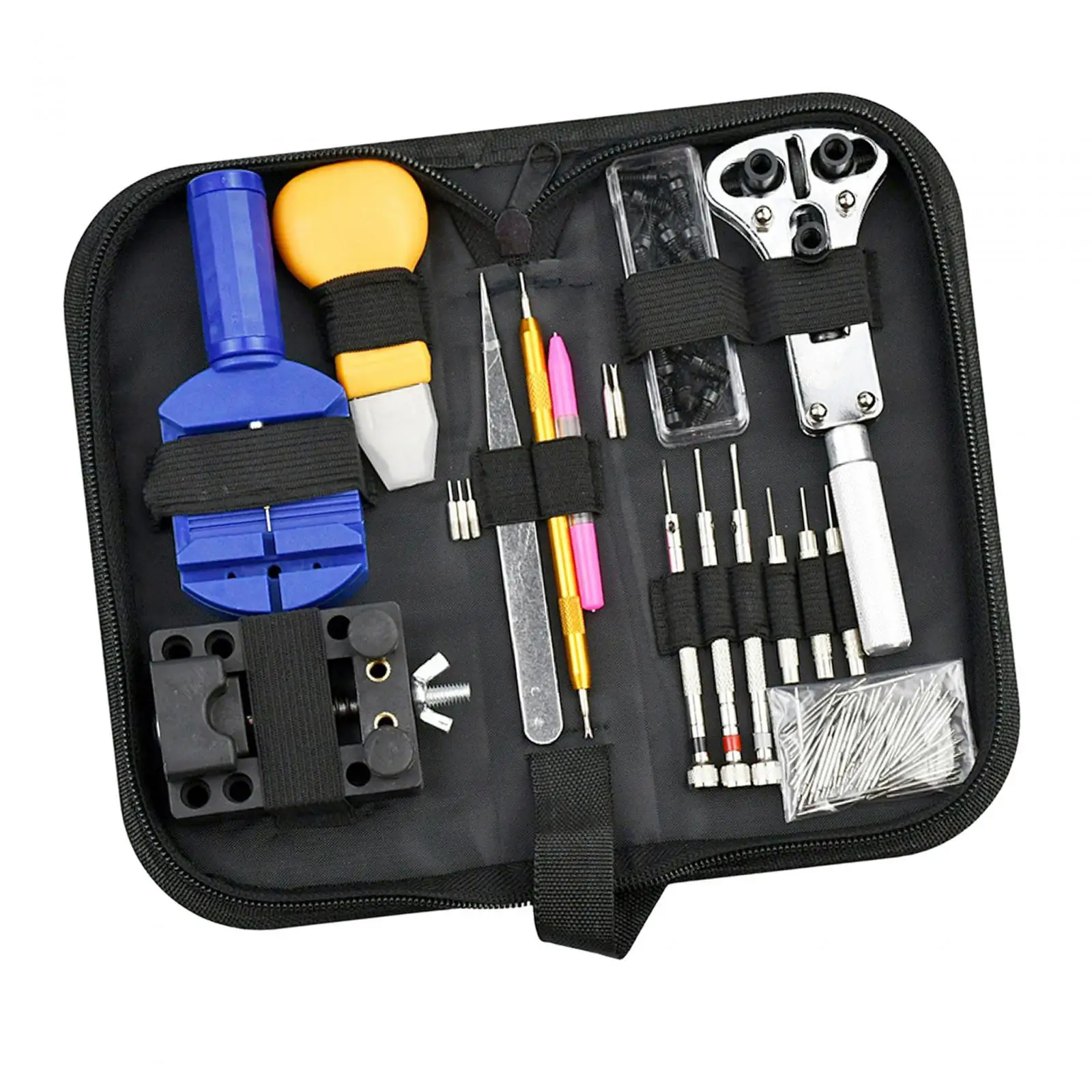 144Pcs Watch Repair Tool Kit with Carrying Case watch bands Link Remover Accessories