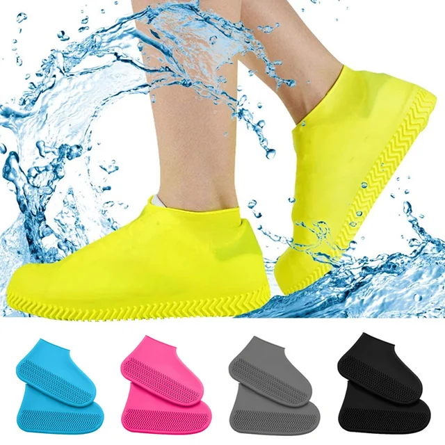 1/3 Pair Waterproof Shoe Covers Non-slip Silicone Shoe Cover High Elastic  Wear Resistant Unisex Rain Boots for Outdoor Rainy Day - AliExpress