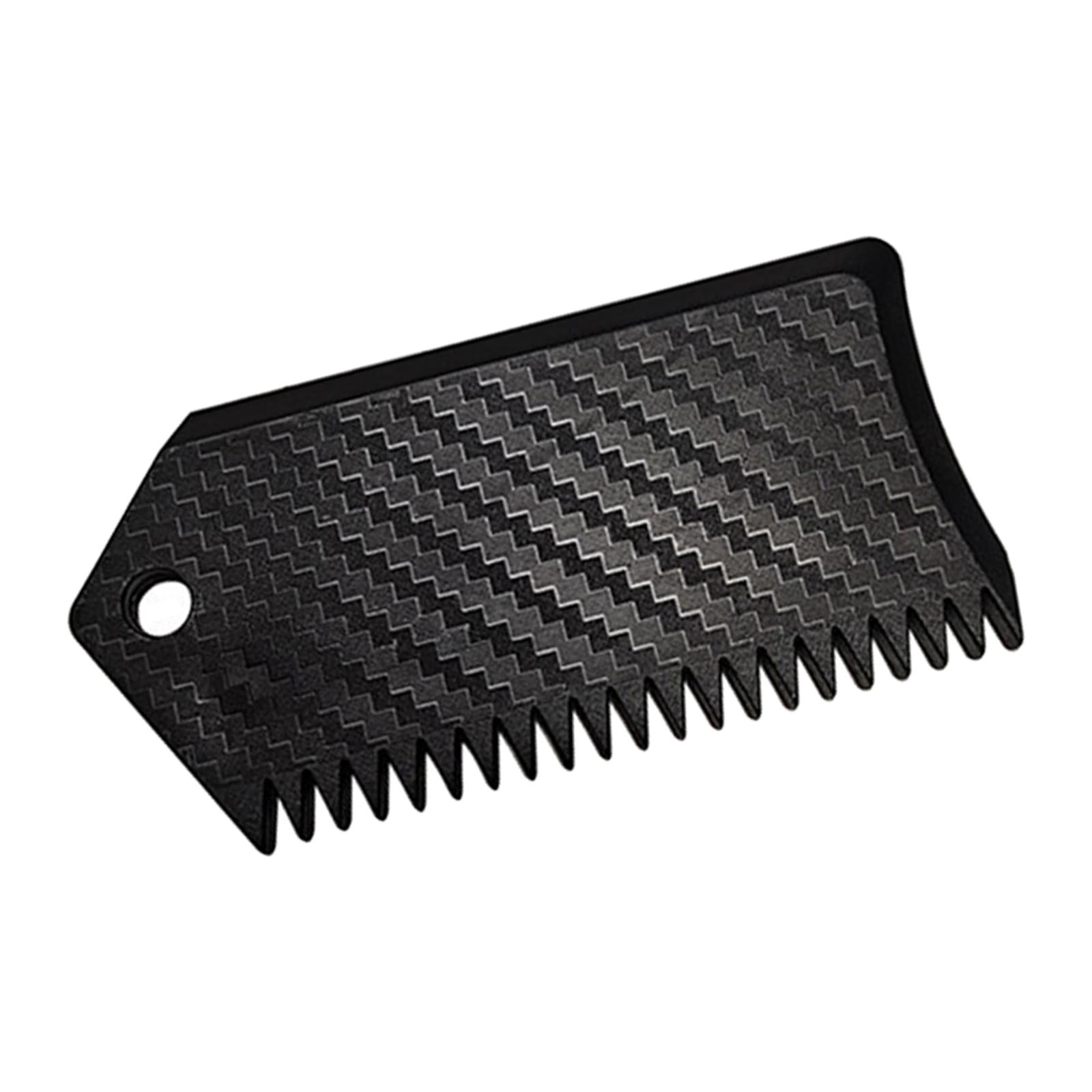 Surfboard Wax Comb with Keychain Hole Portable Surf Board Wax Scraper Cleaning