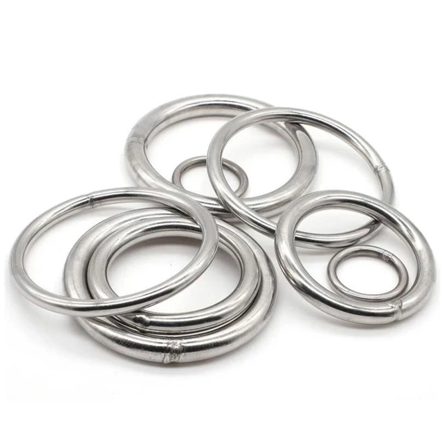 1/5/10Pcs 304 Stainless Steel Ring Welded Metal O Ring 20mm 30mm 40mm 50mm  60mm
