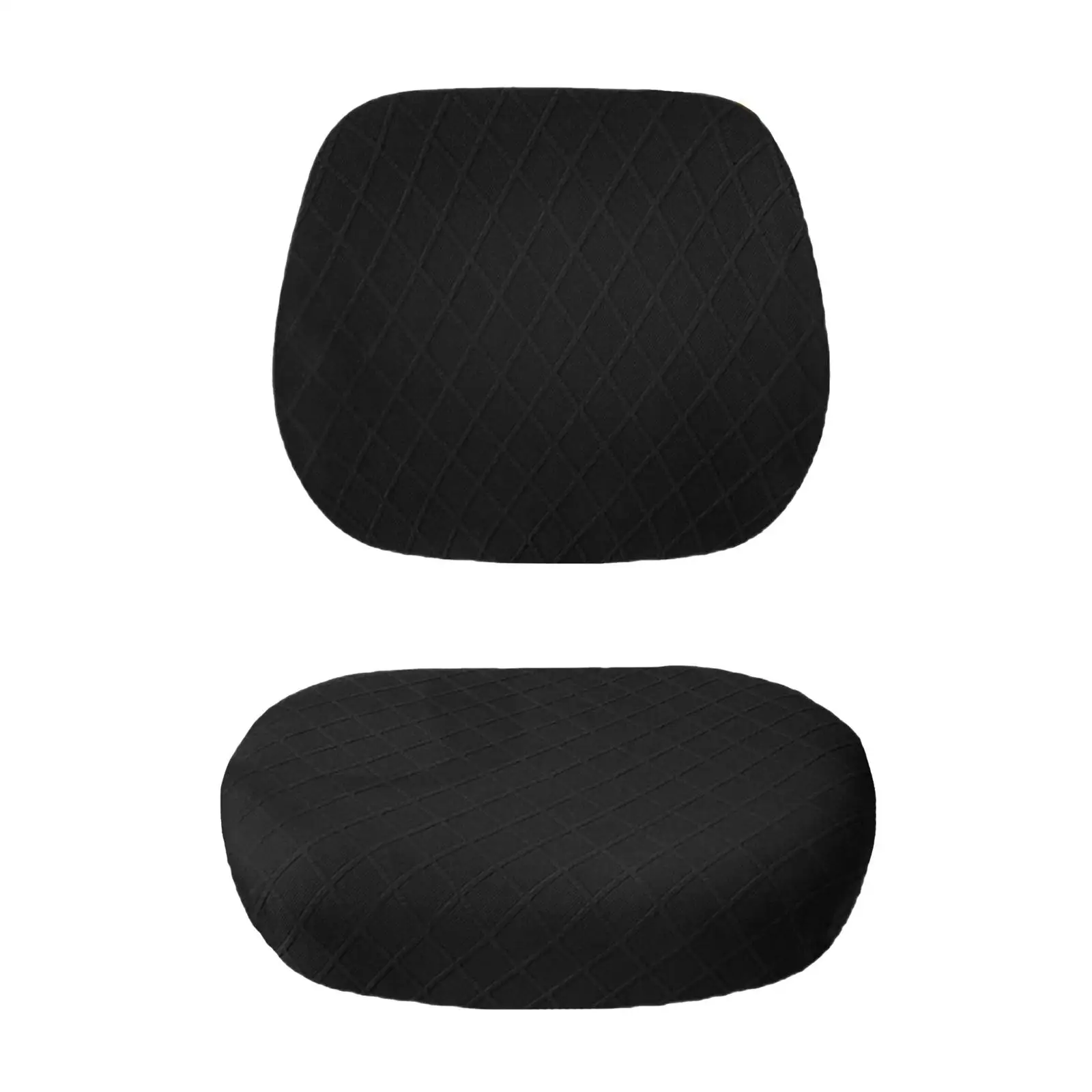 Split Rotating Seat Cover Slipcover Stretch Polyester Dustproof Computer Cover for Rotating Swivel Computer 