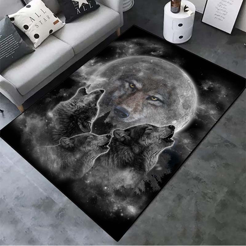 Wolf 3d Print Floor Mat Fashion Living Room Carpet Teen Indie Room Decor Fiercely Animal Rug Indoor Area Soft Flannel Play Mats Aliexpress