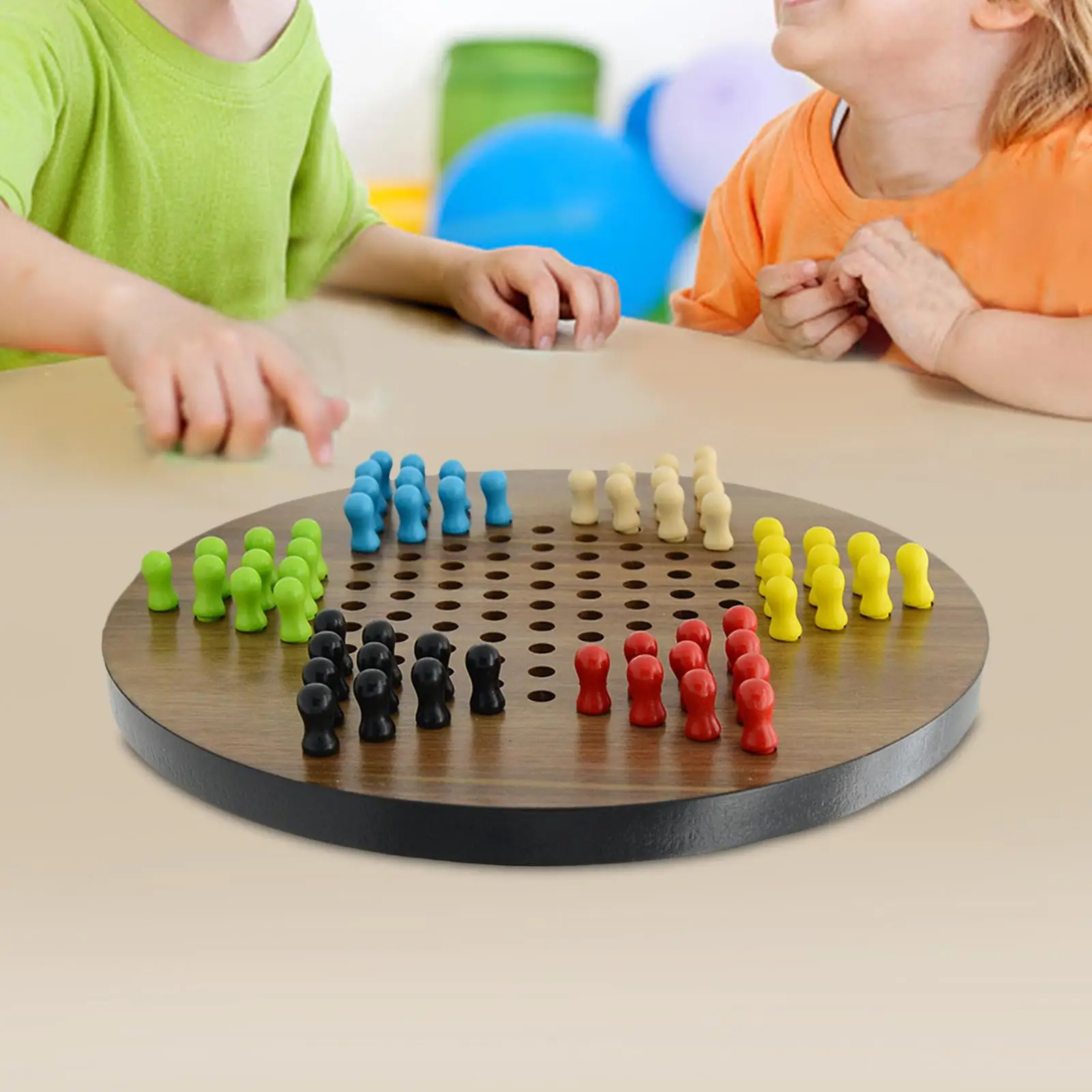 Chinese Checkers Game Chinese Checkers Game Set Includes 60 Colorful for Preschool