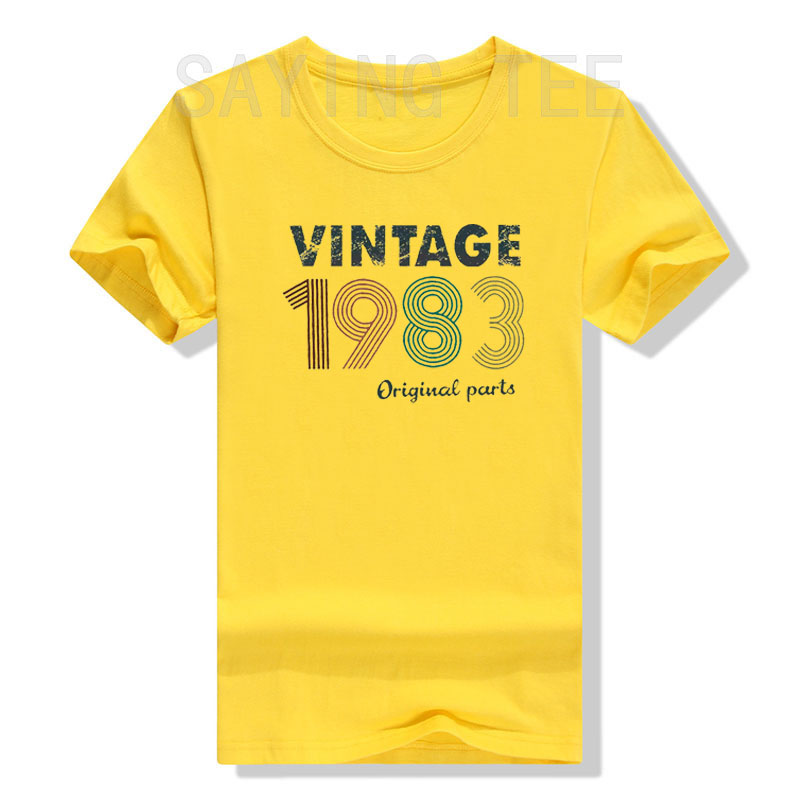 Vintage 1983 Shirts Frauen 40th Geburtstag T-Shirt Geschenke Idee 80s Retro Geburtstag-Party Kleidung Sprüche Zitat Graphic Tee casual Top – Detail 14