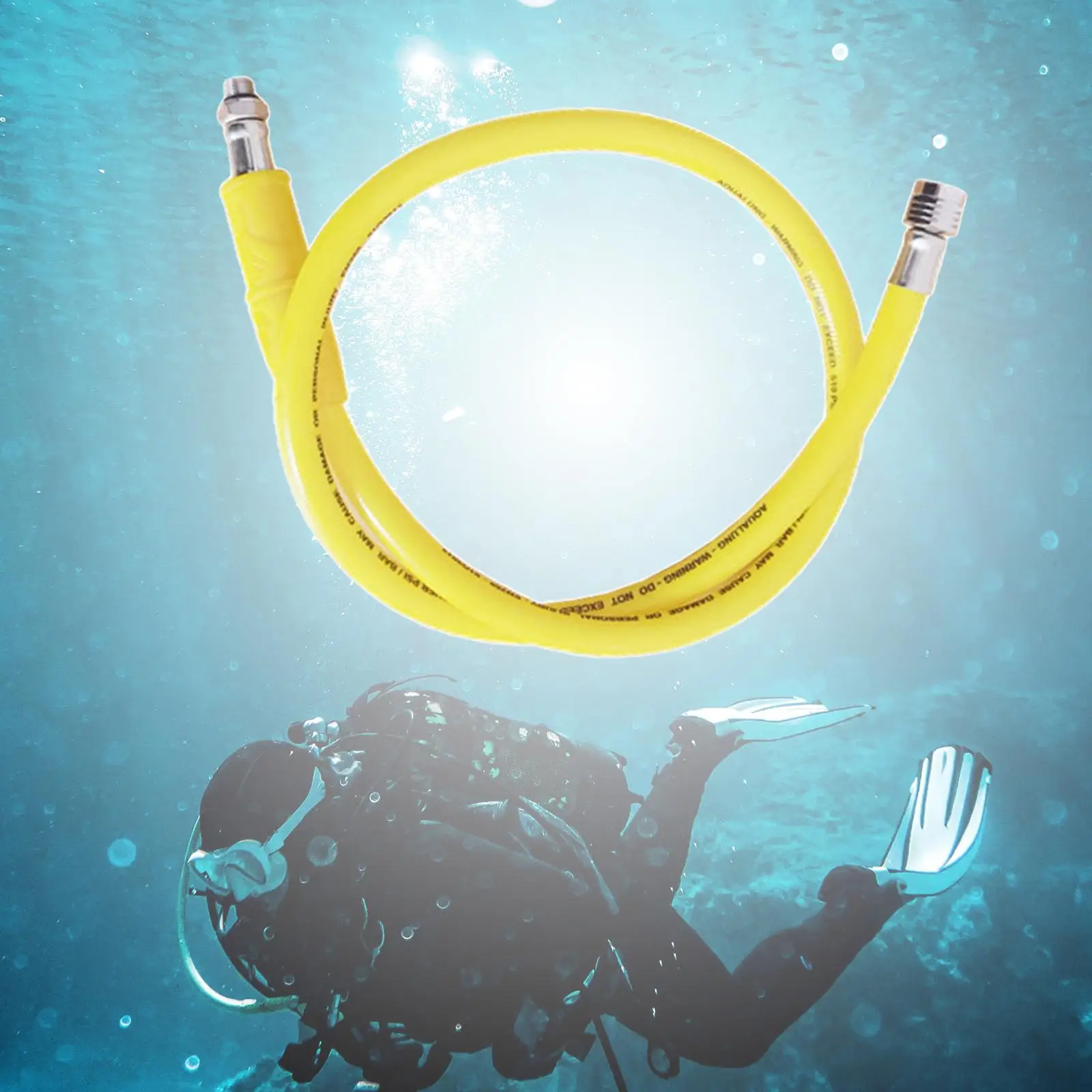 Scuba Diving Regulator Diving Breathing Tube Submersible Medium Pressure Hose for Diving Equipment