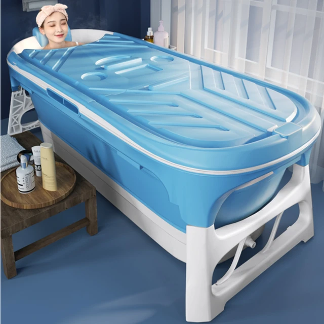 Bañeras plegables de plástico modernas para adultos, Cubo de bañera cómodo  para todo el hogar, portátil, Simple - AliExpress