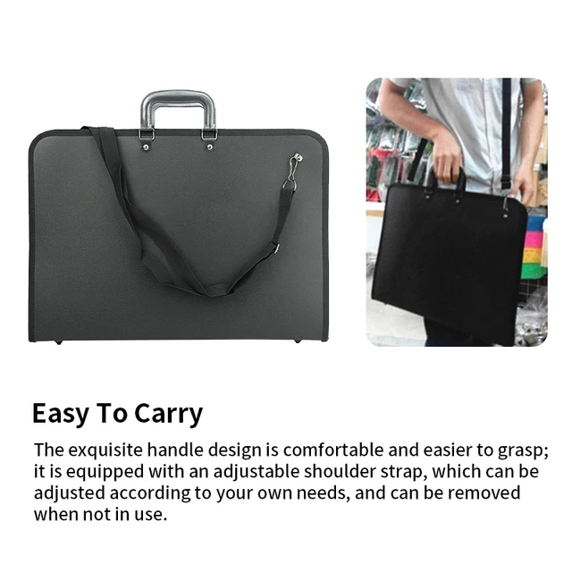 Art Portfolio Case with Zipper,Artist Carrying Case Poster Board,Tote Bag  for Art Storage Folder