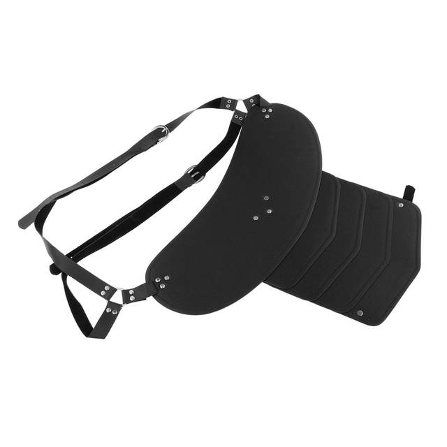 Faux Leather Single Shoulder Cover Cape Belt Clubwear Fancy Dress up Outfit Viking Costume Medieval Viking Single Shoulder Armor