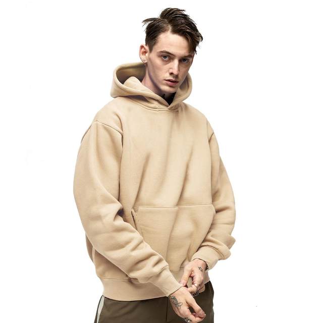 Pullover hoodie without outlet strings