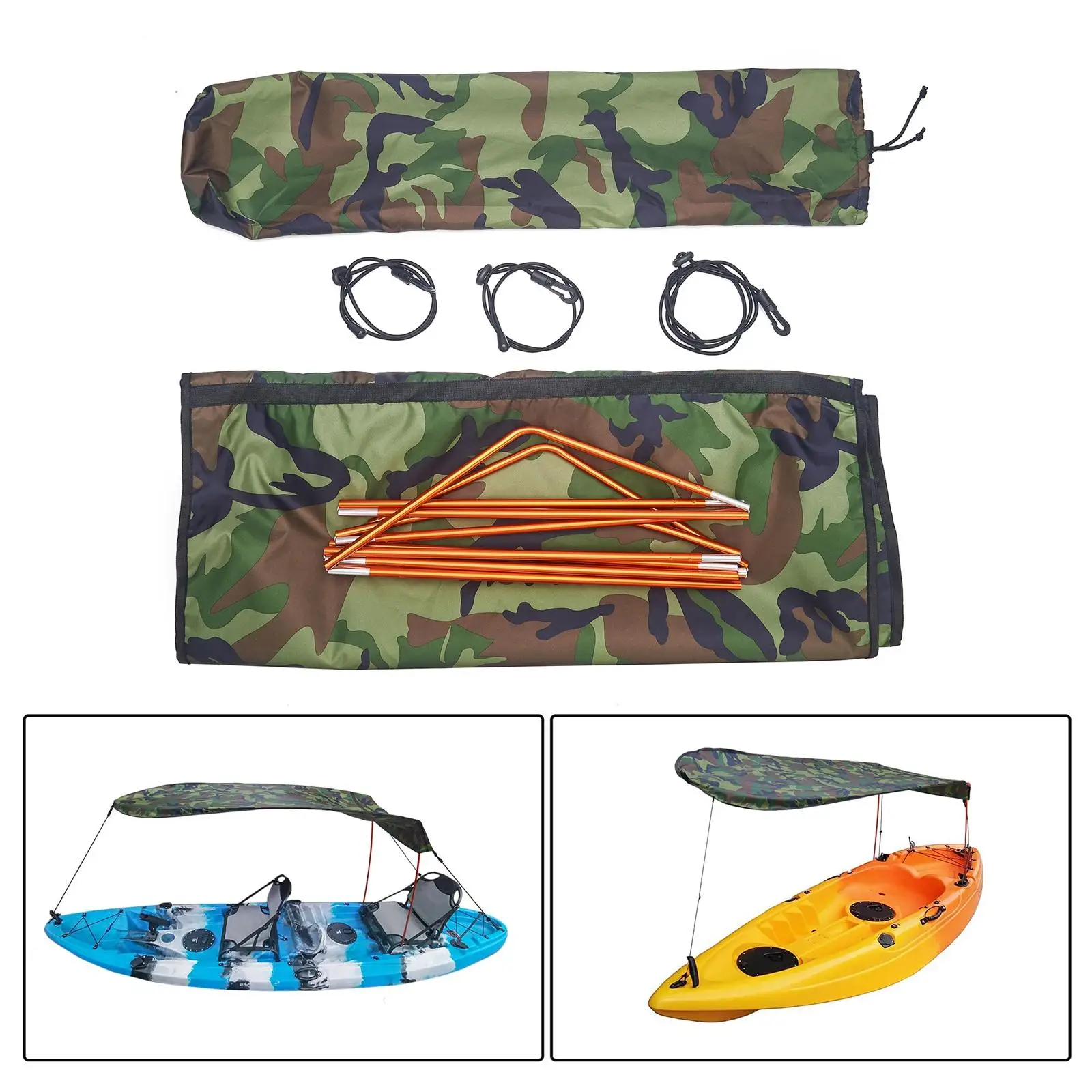 Portable Kayak Boat  Awning Sun Shade Top Cover Tent Canopy for