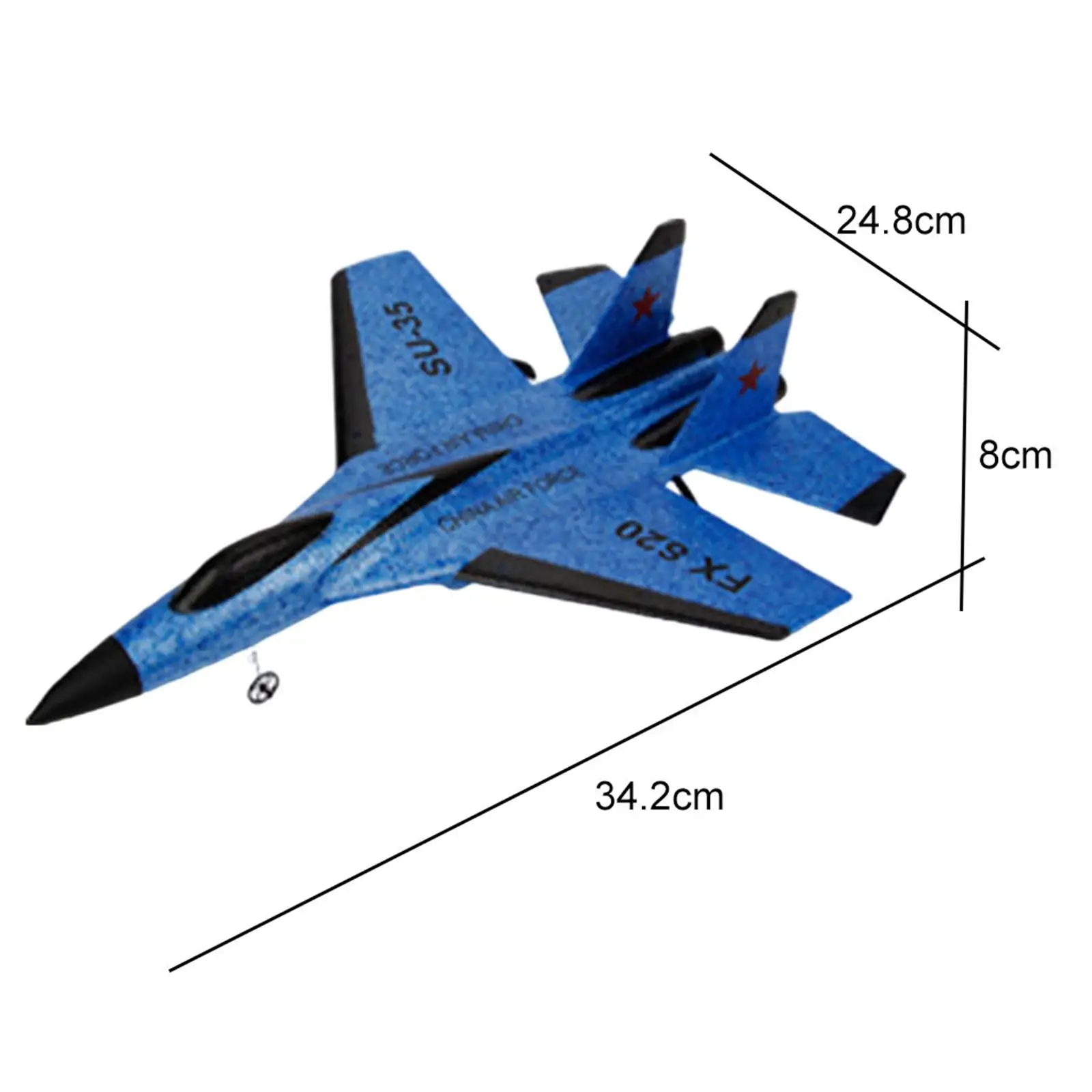 2.4G Remote Control Airplane Lightweight Outdoor Toy RC Plane for Adults