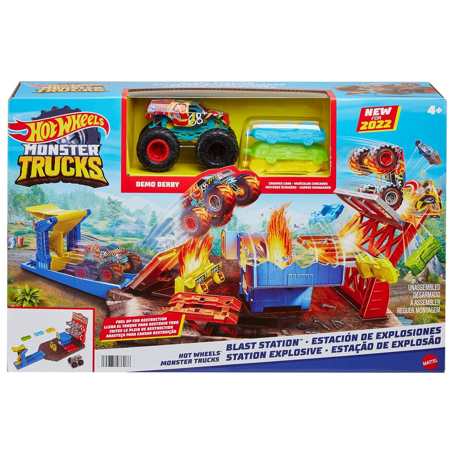 Hot Wheels Игровой набор Монстр-трак Автотрек 