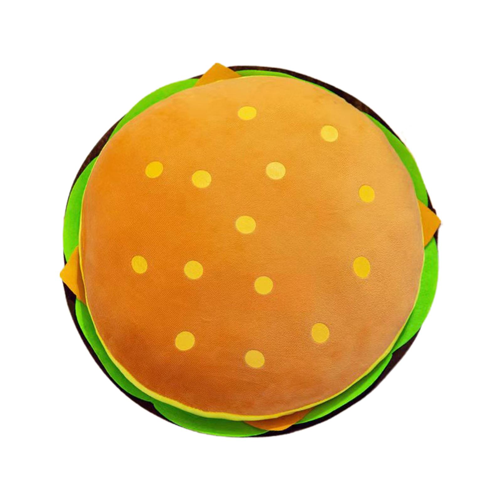 Cheeseburger Plush Toy Cushion Sofa Photo Prop Office Birthday Gifts Home Hamburger Stuffed Pillow for Sleeping Boy Holiday Girl