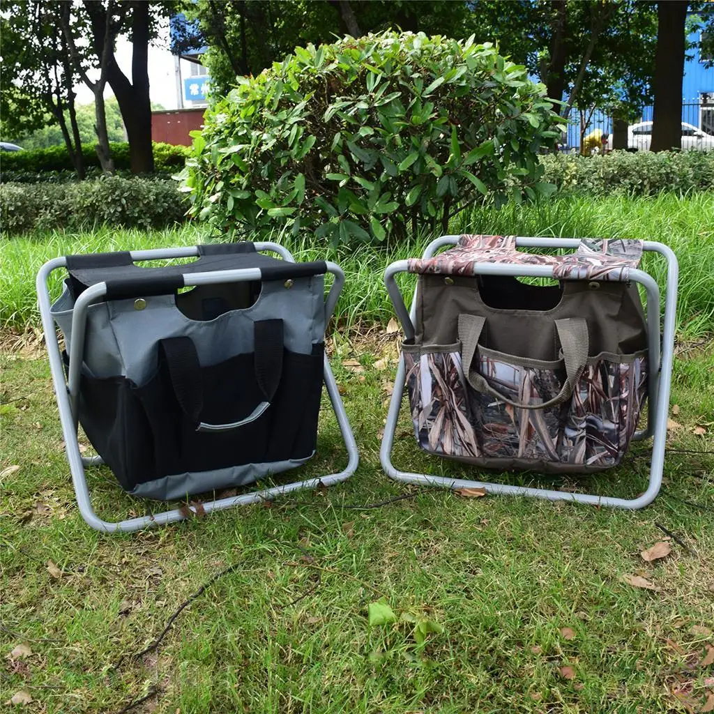 2 in1 Fishing Chair Backpack Tackle Multi-Function Bag Outdoor Camping Hiking Foldable Stool Kit with Detachable Bag