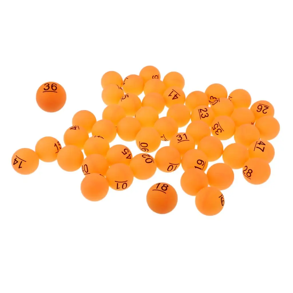 50x Table Tennis Pong Balls 40mm Training Palying Ball Lottery Washable