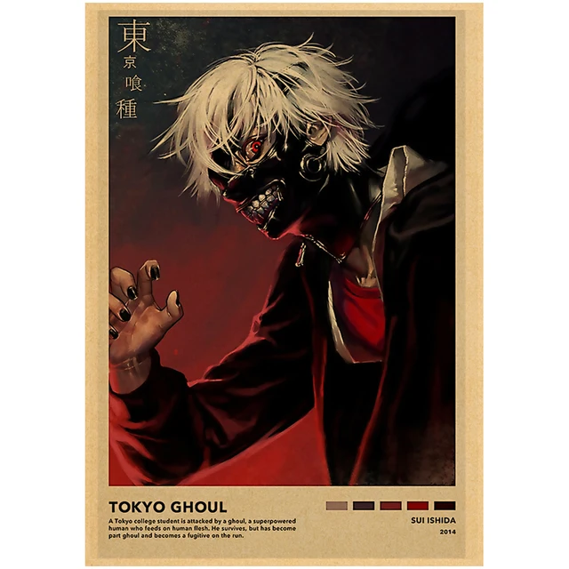  makeuseof Kaneki Ken-Tokyo Ghoul Anime Poster Art Wall