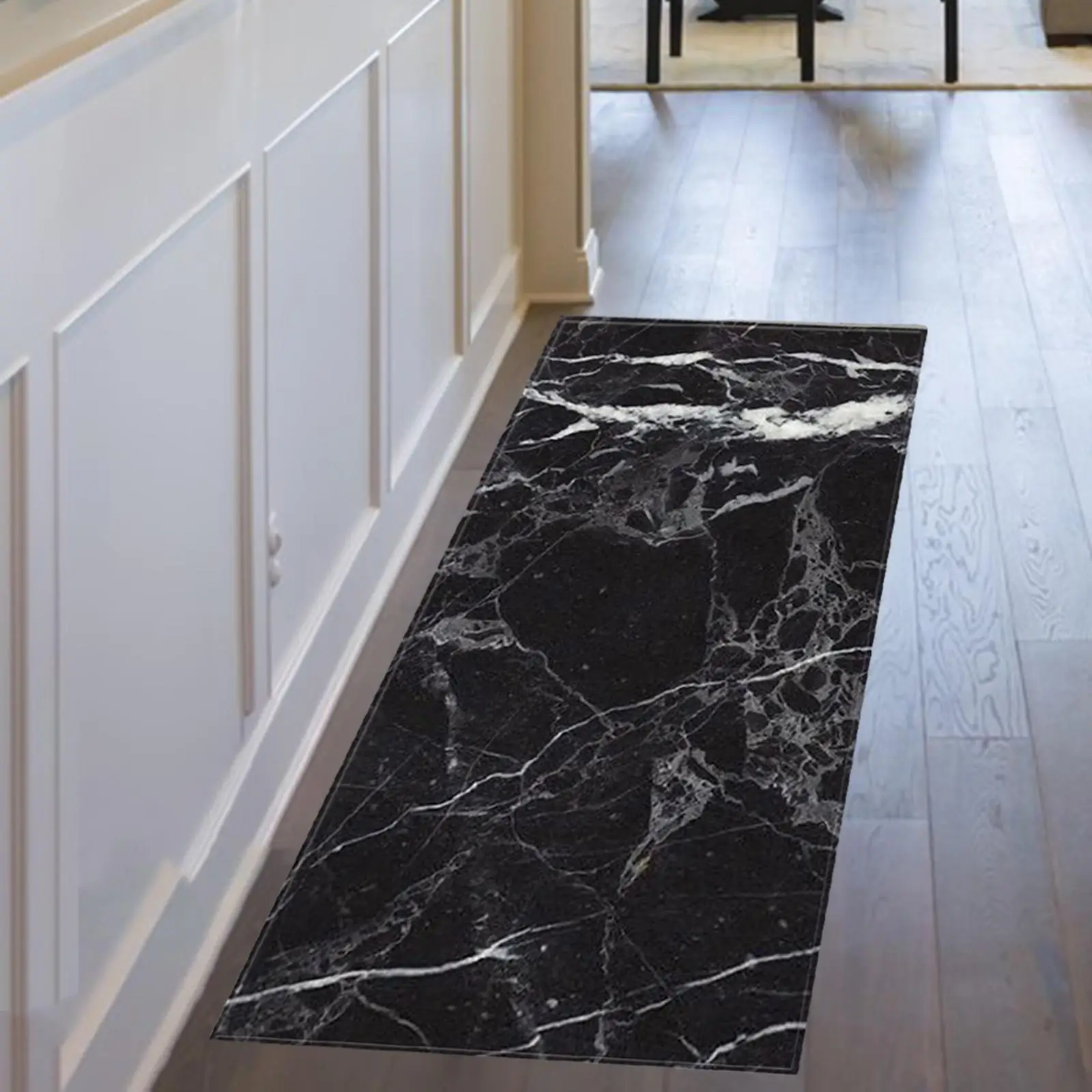 Marble Area Runner Rugs Decorative Area Carpet Door Mat Entrance Doormat for Indoor Living Room Entryway Bedroom Corridor