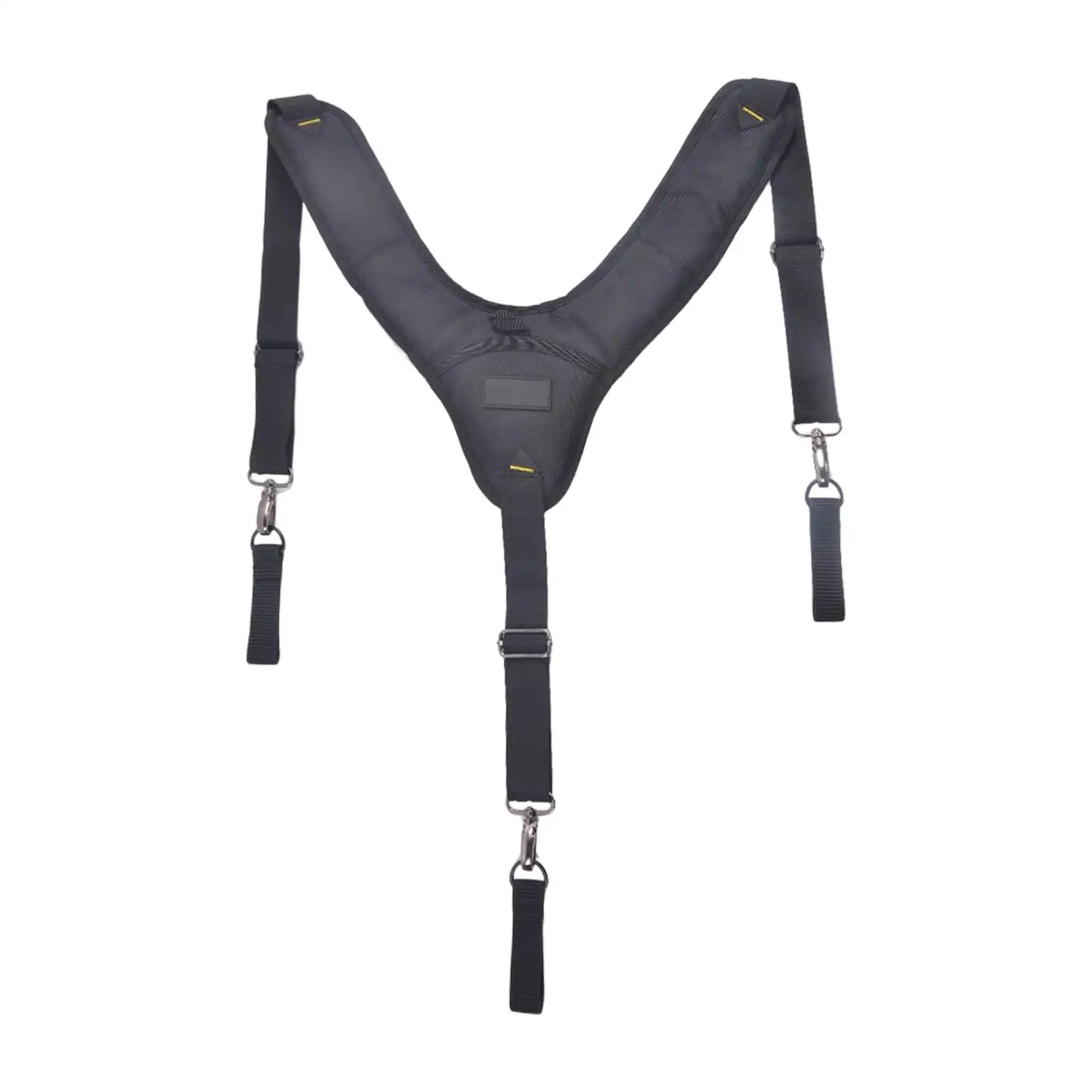 Work Suspender Cushioned Padding with 3 Pcs Suspender Loop Even Weight Distribution Tool Belt Suspenders for Framers Electrician