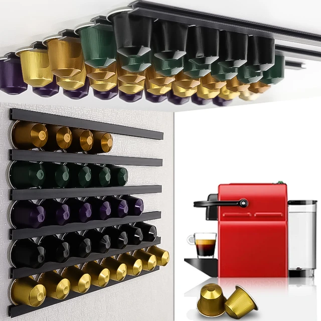 Organizador de cápsulas de café de metal con tapa, universal para soporte  de cápsulas Nespresso, organizador de papel de filtro de café para el hogar  duradero - AliExpress