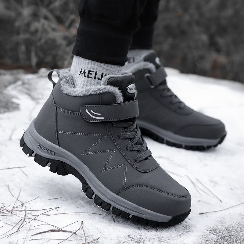 Title 25, Winter Men Ankle Boots Keep Warm Comfortable Sn...