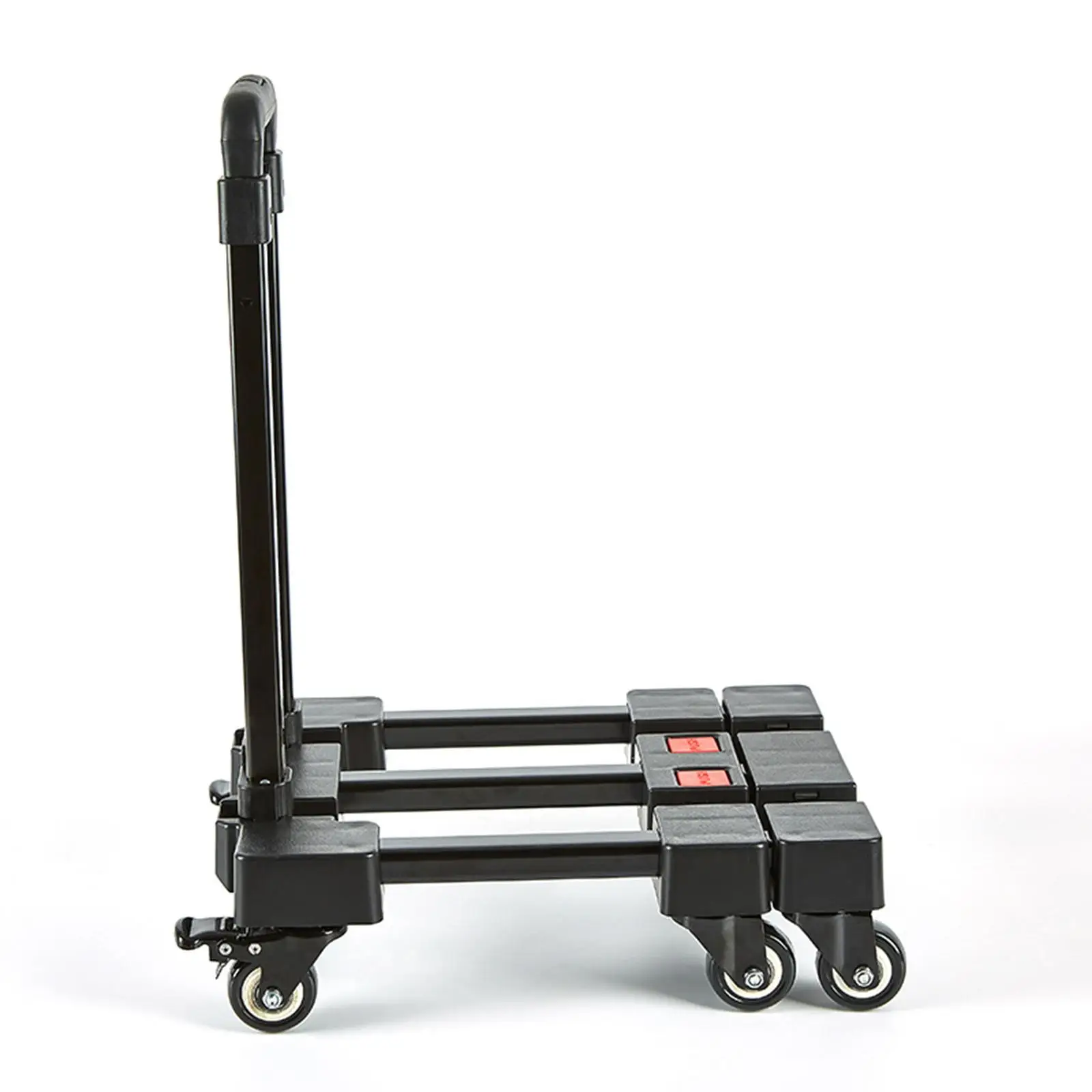 Folding Hand Truck Strong Compact Stair Climbing Truck for Easy Moving Delivery Transportation Office Maximum Load 100kg (220lb)