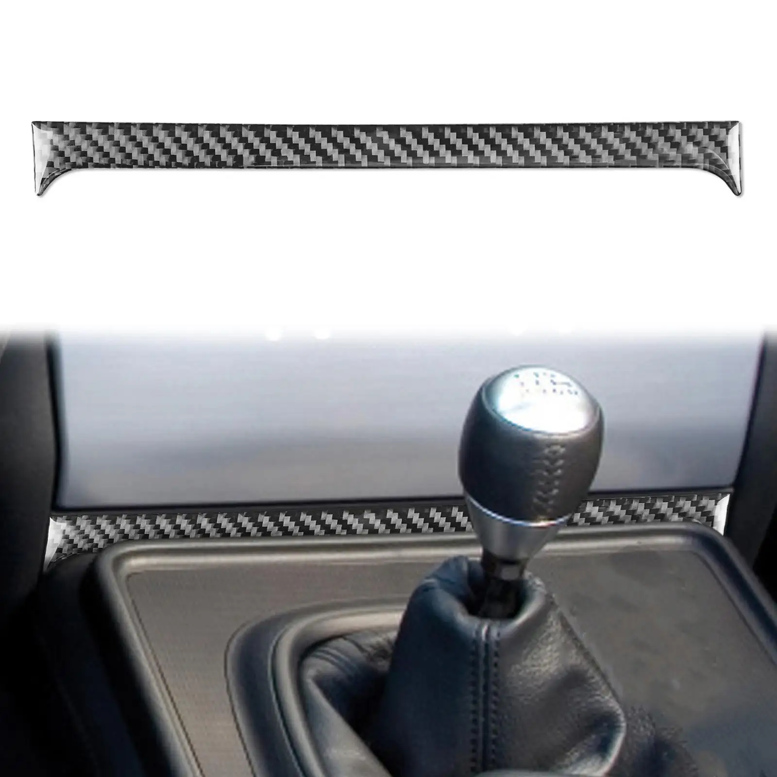 Interior below Radio Console Cover Trim Carbon Fiber Car Accessories for Honda S2000 Easy Installation Premium Professional