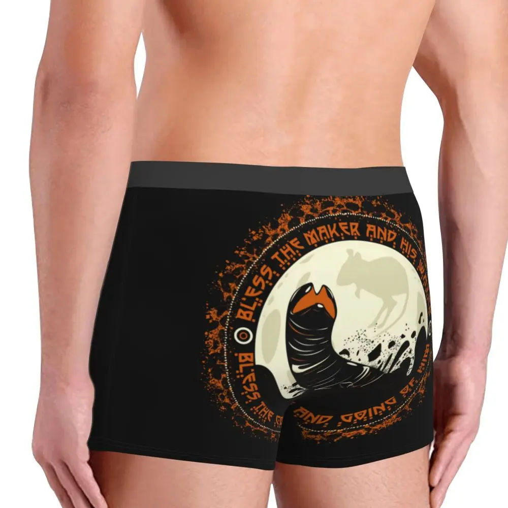 Men Boxer Shorts Panties Shai Hulud Breathable Underwear Dune Herbert Frank Arrakis Sandworm Science Fiction Male Underpants men's underwear with ball pocket