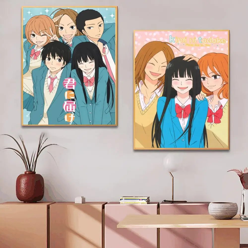 1 Piece Anime Kimi Ni Todoke From Me To You Poster Sticker Art Wall Mural