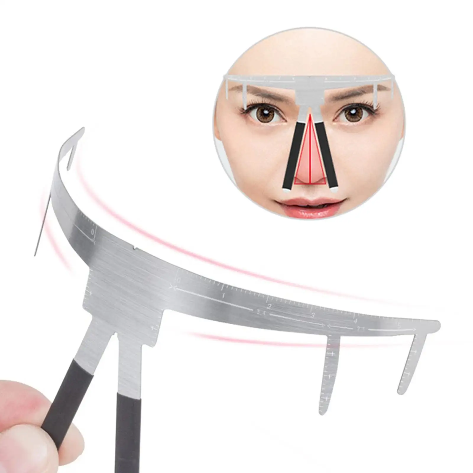  Eyebrow Ruler Symmetrical Tool Permanent Tool for Eyebrow Measuring