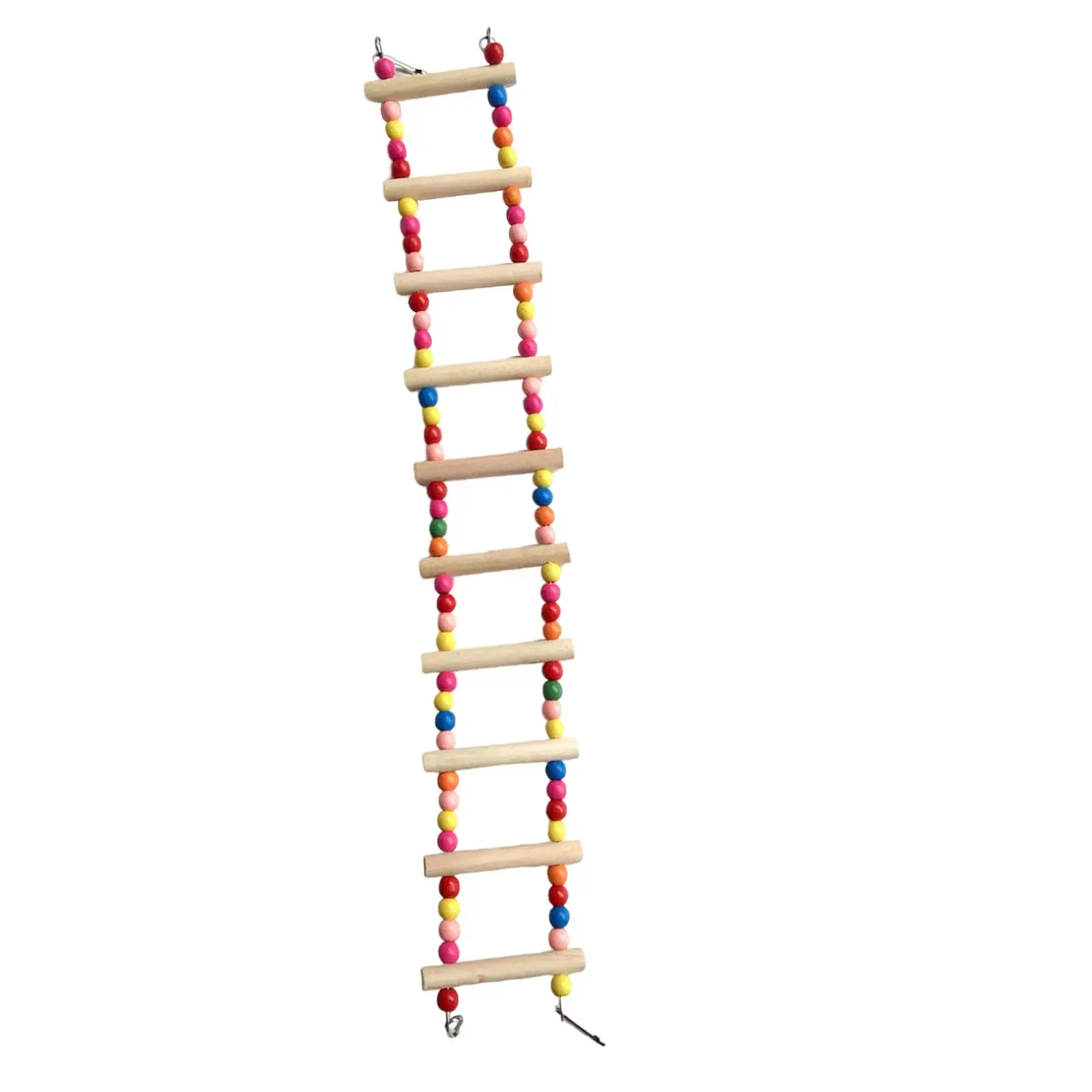 Multicolor Bird Ladder Parrots Swing Climbing Encourages Foot Exercise for Conures Lovebird Cockatiels Budgie Small Parakeets
