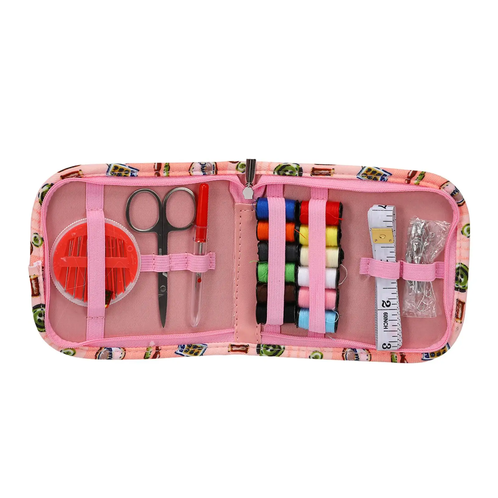 Thread Sewing Needle Set Sewing Tools Set Multicolor Thread with Storage Bag Sewing Supplies Tape Measure Sewing Kits