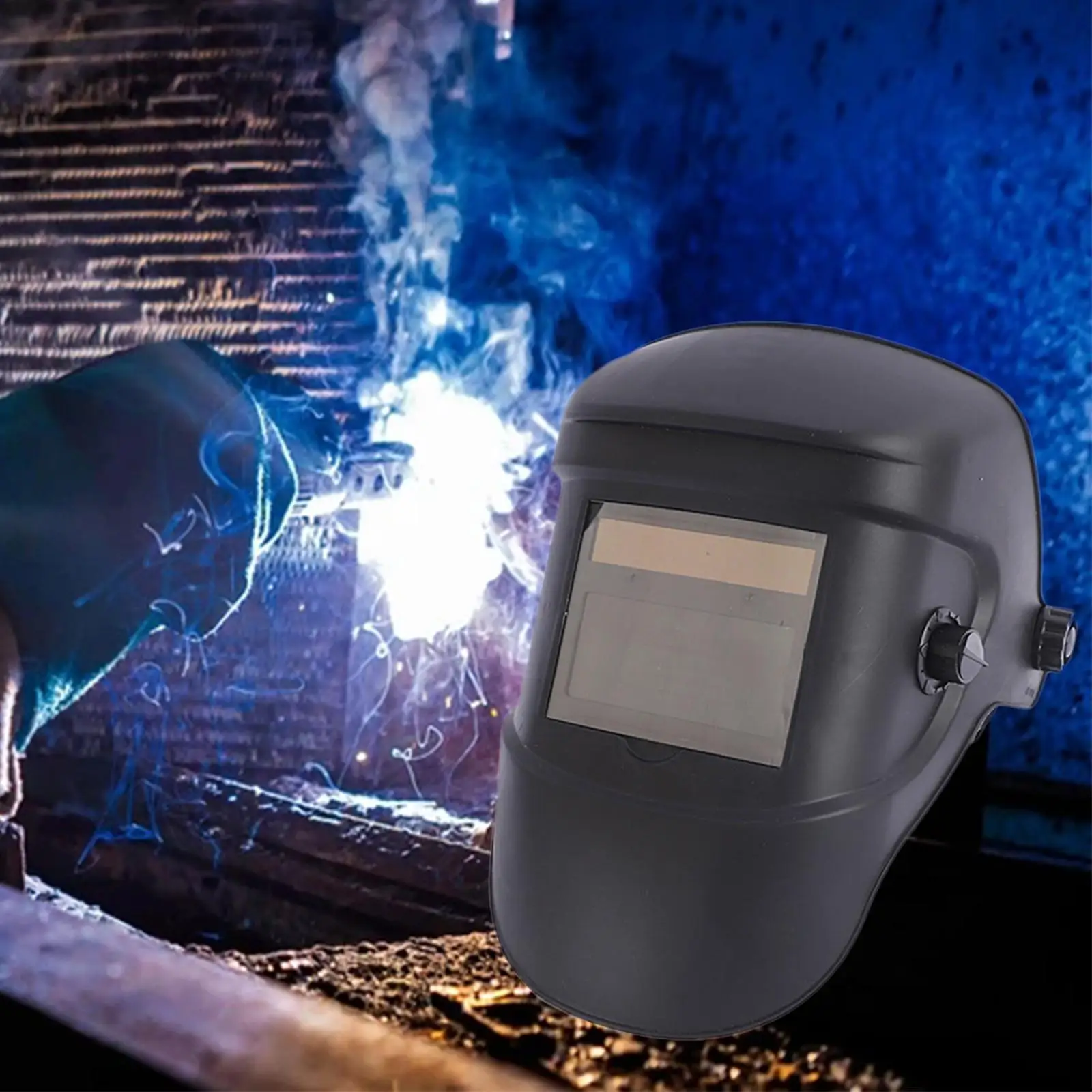 Solar Powered Welding Helmet Welder Mask Heat Resistant Welder Mask Hood for Sandblasting Polishing All Welding Applications