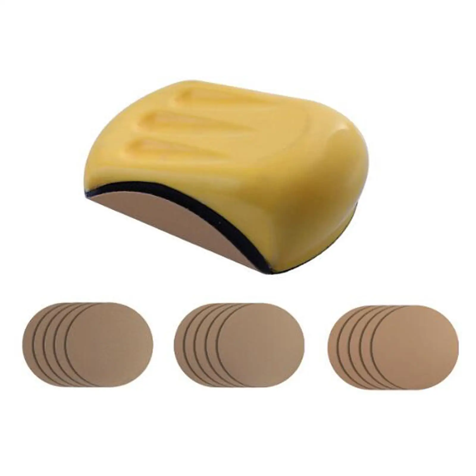 Portable Sanding Kit Self Adhesive Sanding Disc Mini Sander for Small Projects Wood Products Finishing Polishing