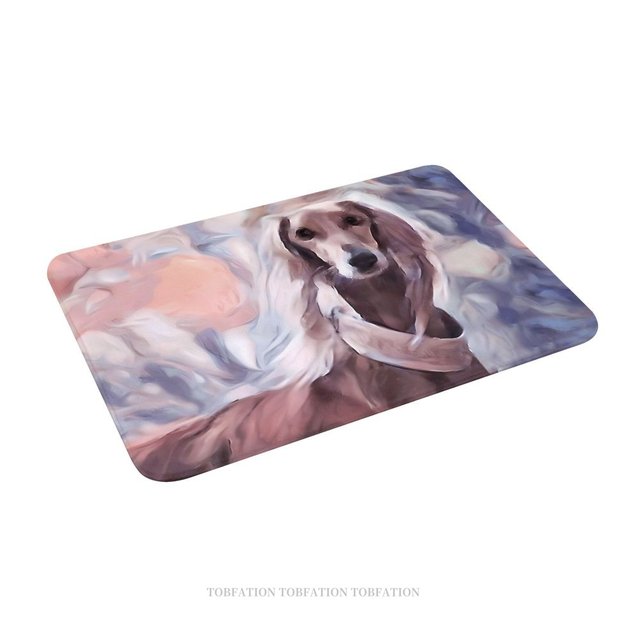 Greyhound Ears Dogs Non-slip Doormat Kitchen Mat Saluki Hallway Carpet Entrance  Door Rug Indoor Decor - AliExpress