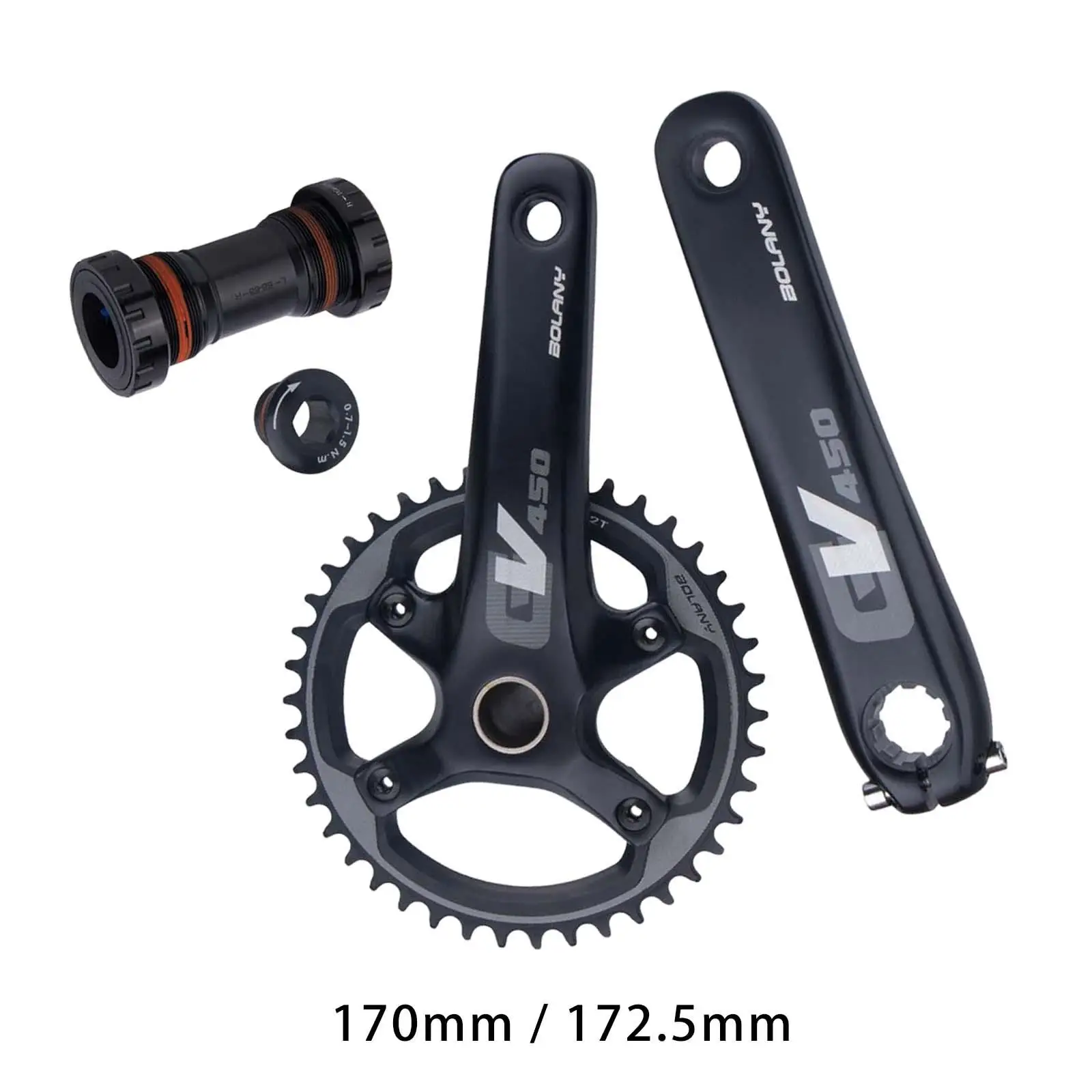 Mountain Bike Crankset Crank Arm Set Component Replacement Accessories