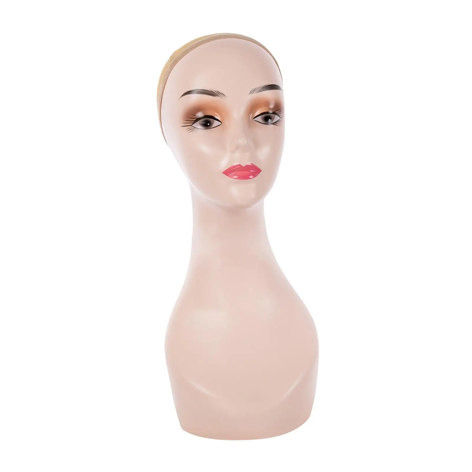 Female Bald Mannequin Head Smooth Manikin for Wigs Displaying Making Styling