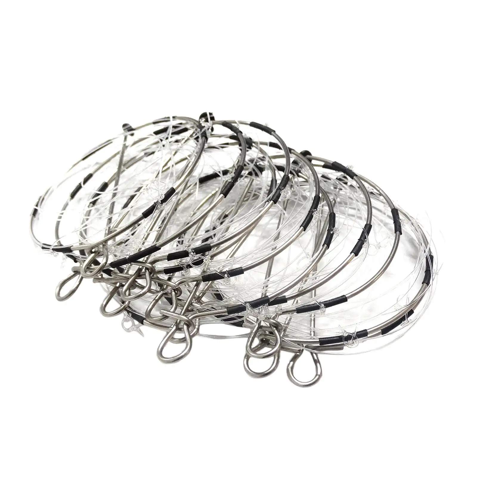 10 Pieces Crab Cast Trap Six Movable Buckles Repeated Use Cast Dip Cage Catch Crabs Tool for Crab Prawn Crawfish shrimp Crawdad