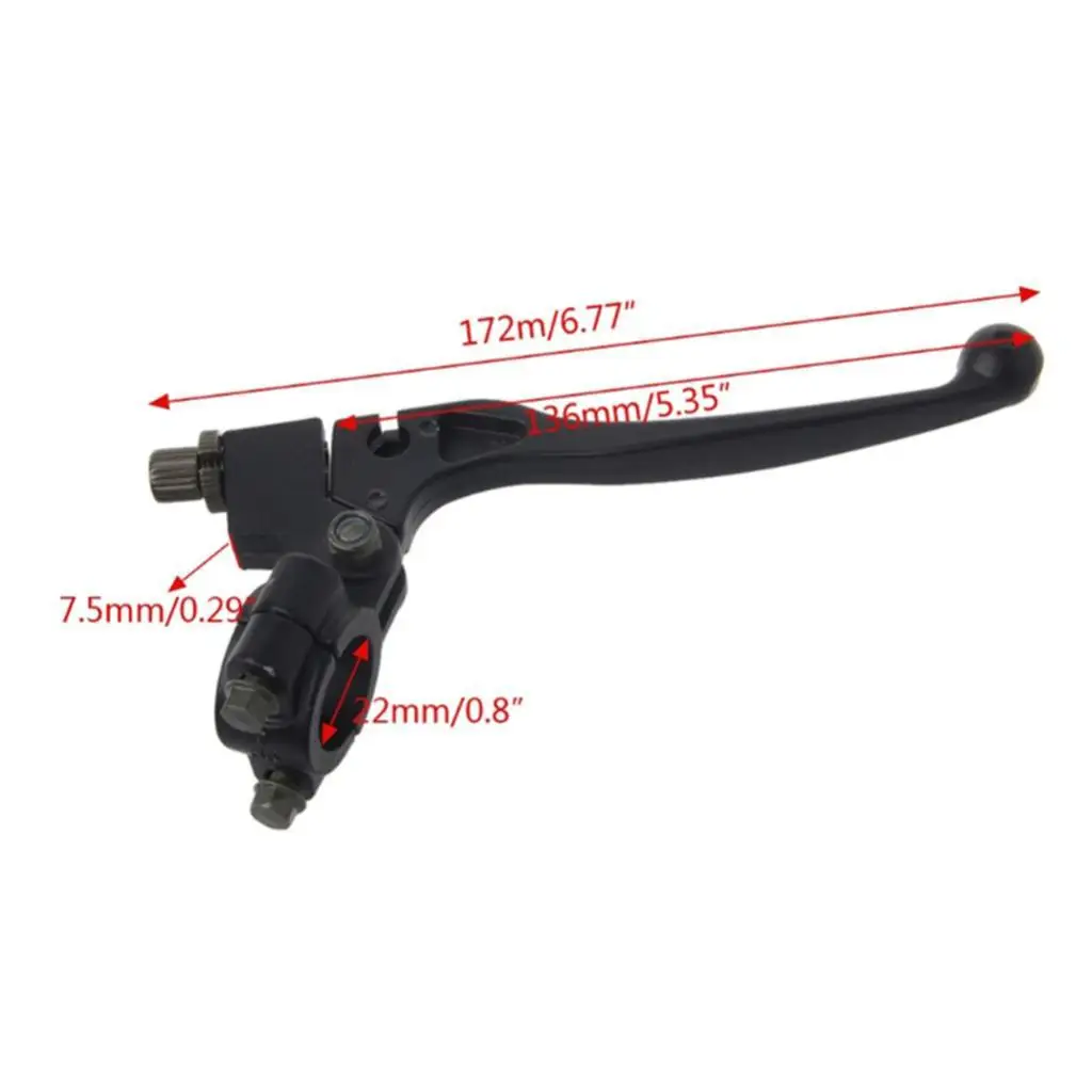 Universal clutch lever front left for 22mm 7/8 