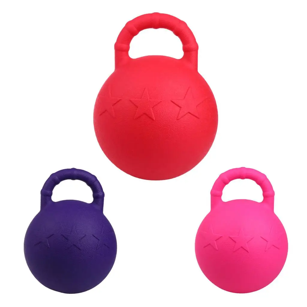 Pink 28cm Horse Toy Game Ball with Fruit Scent Horse Training & Playing Tool 