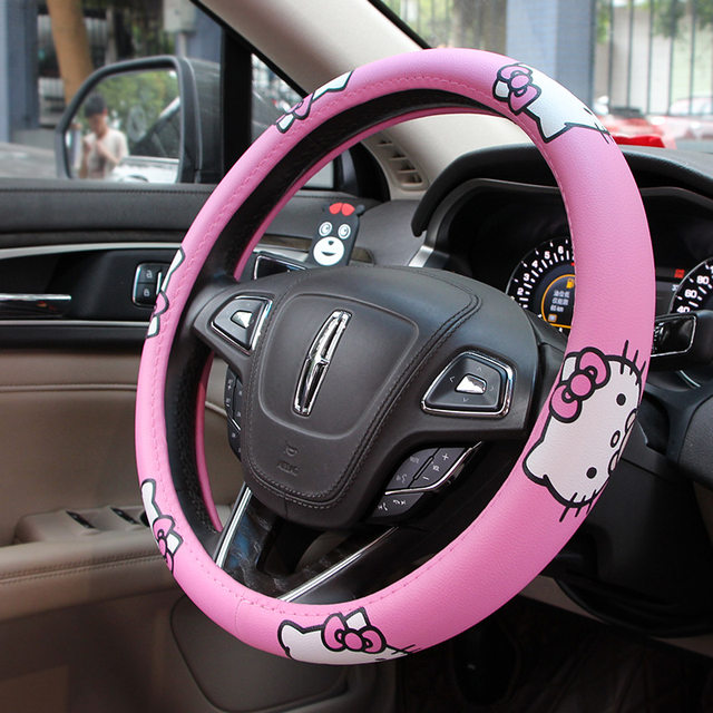 Sanrio Hello Kitty Cute Car Steering Wheel Cover Cartoon Skidproof Auto Steering Wheel Cover Anti Slip Interior Car Accessories AliExpress