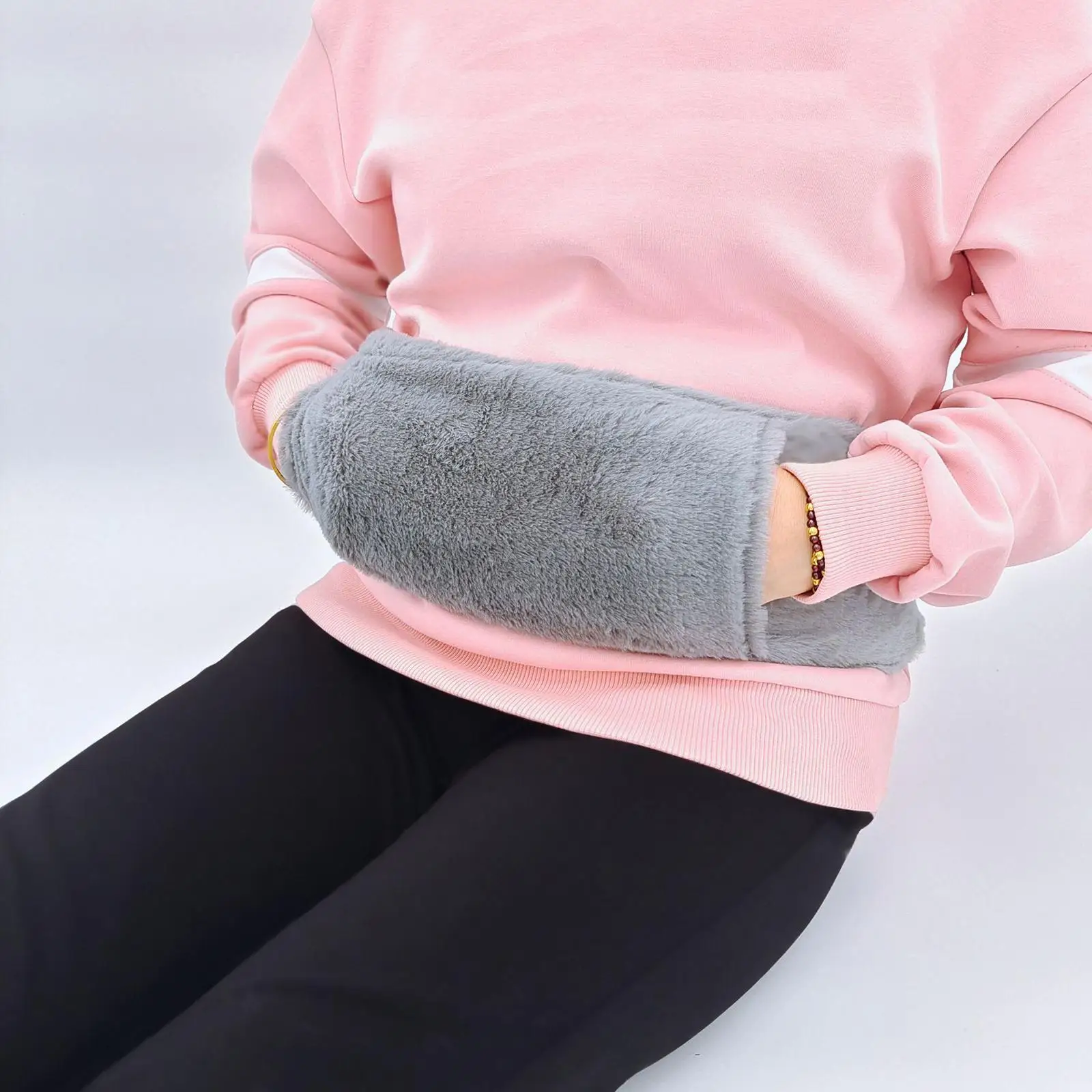 Hot Water Bottle with Soft Waist Cover Portable Hands Free Easy to Use Thickened for Neck