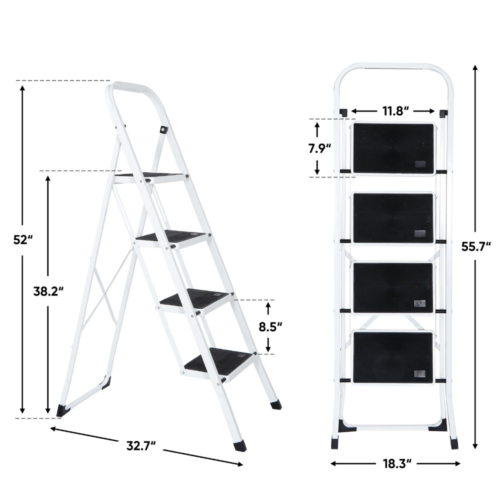 Title 3, Free shipping US Ladder Folding Aluminum Telesc...