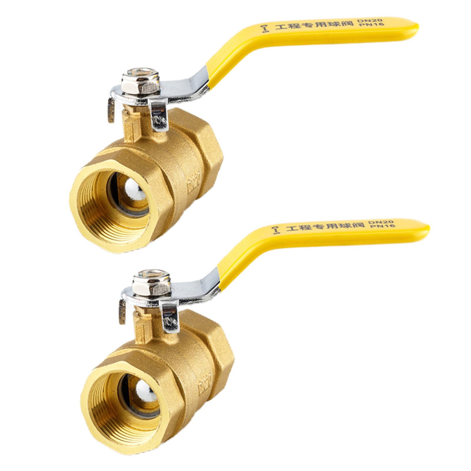 Shutoff Brass Ball Valve Dual Direction Heavy Duty Connector Switch for Plumbing Pumps