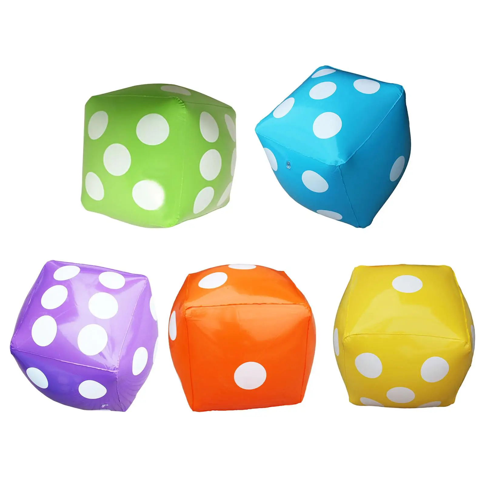 Giant Inflatable Dice 60cm Cube Novelty Decoration Jumbo Inflatable Dice for Club Family Game Kids Toys Pools Outdoor Activities