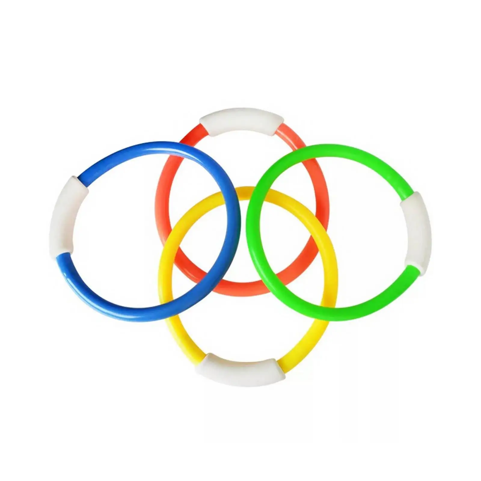 4x Diving Rings for Pool Multi Toy Water Toys for Kids Underwater Dive Rings for Playing Diving Swimming Beach Summer