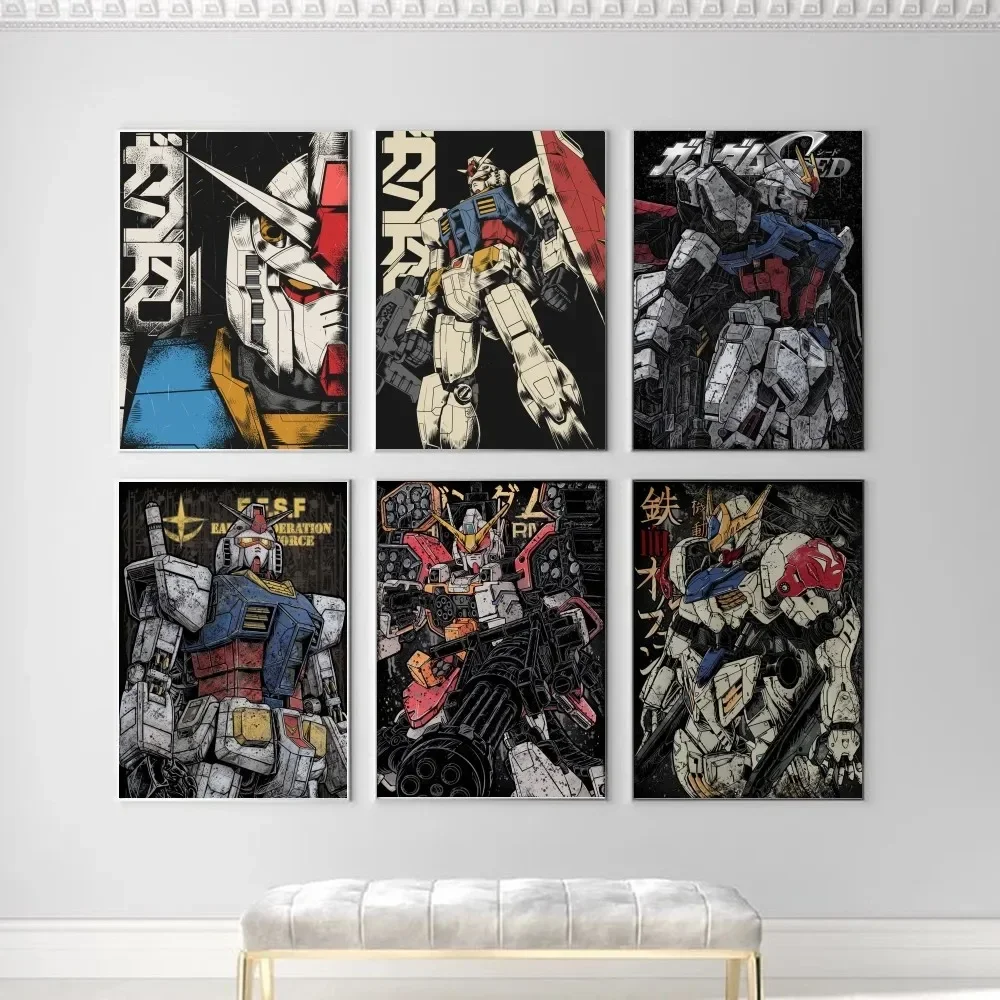 Description Picture 3 of itemMobile Suit Gundam Anime Poster Sticker Wall Hanging Painting Desktop Display Home Decoration High Quality Printed Matter