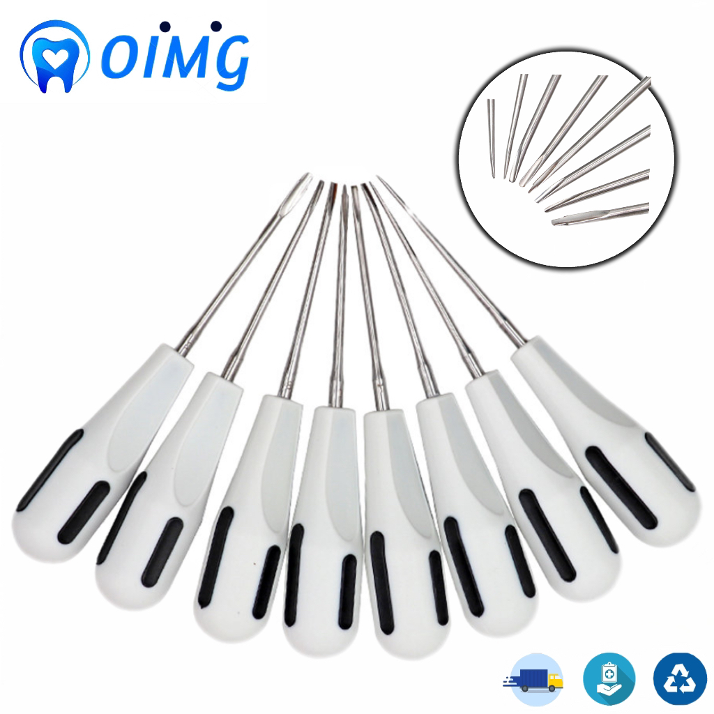 Best of Dental Extracting Apical Root Elevator Stainless Steel Surgical Luxating Lift Elevator Plastic Handle Dental Instruments 8pcs Reviews & Tips