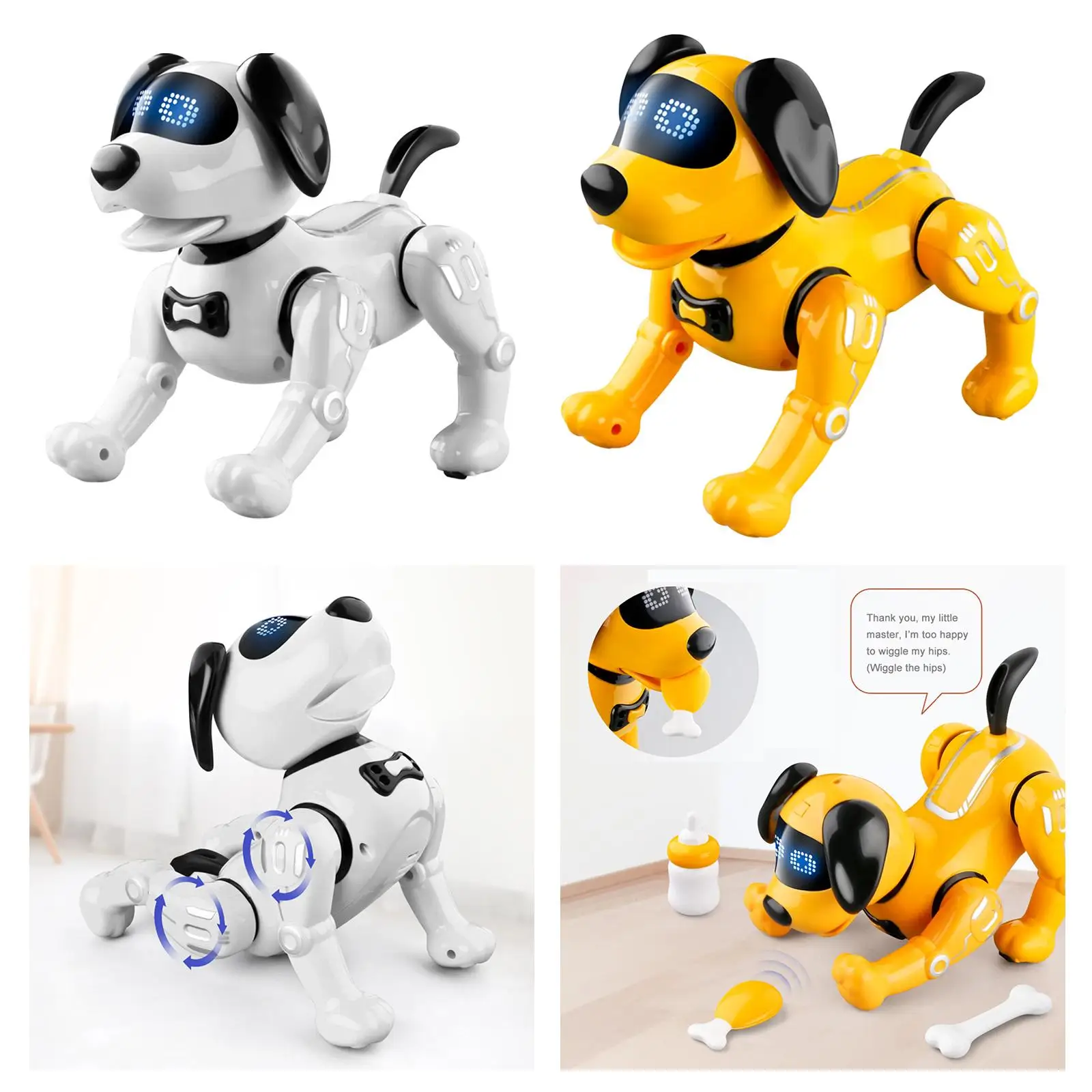 Remote Control Robot Dog with Touch Function Robot Dog Toy RC Robot Dog for Toddlers Kids Boys and Girls Age 5 6 7 8 9 10