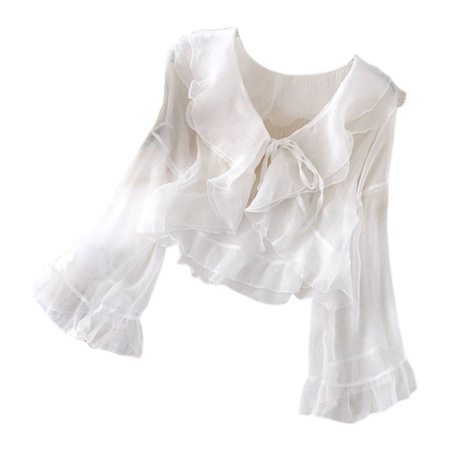 Blouses with hot sale flowy sleeves