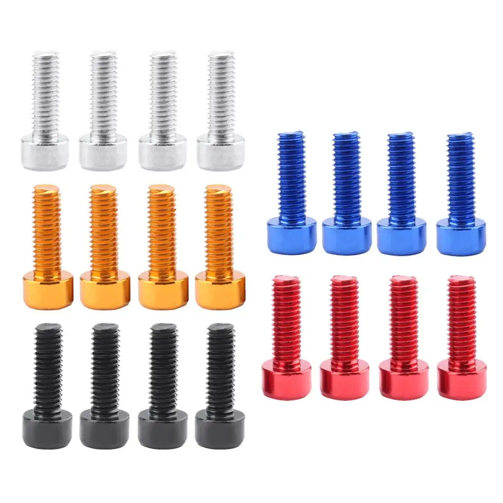 20Pieces Aluminum Alloy Montain Bike Water Bottle Cage Holder Bolts Screws